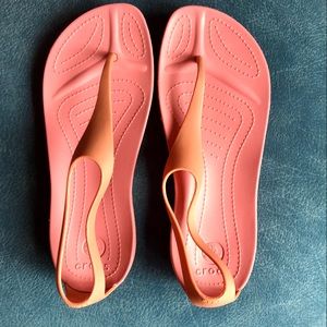 Crocs Sexi Flip Flop Thong Sandal, “Blossom” Pink, Size 9